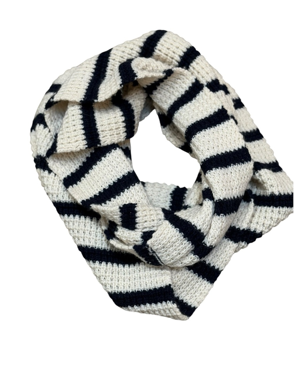 J Crew 100% Wool Striped Infinity Scarf Breton Classic Prep